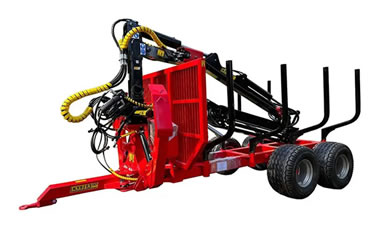 Produktinfo K.T.S Rückewagen 1.6 to, 13 to mit Doppelrohrrahmen